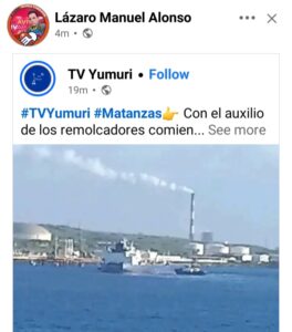 Comienza maniobra para descargar petróleo ruso en la base de supertanqueros de Matanzas