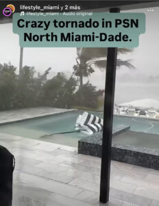 Tormenta severa en Miami deja daños materiales y escenas impactantes.