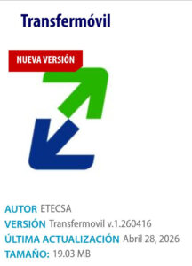 Transfermóvil lanza nueva versión 1.260416 con mejoras en MiTransfer, VotoMóvil y pagos con QR