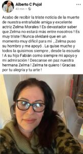 Fallece la actriz cubana Zelma Morales, rostro emblemático de la televisión nacional