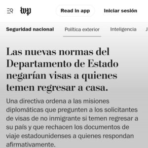 EE.UU. podría negar visas a personas que aleguen persecución en sus países, según nueva medida.