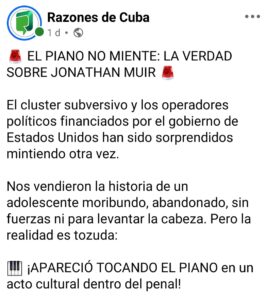 Adolescente preso en Cuba es usado en propaganda oficial mientras su salud se deteriora