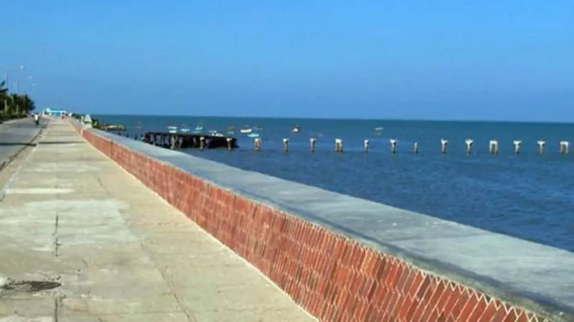 Robo de losas de mármol en el malecón de Manzanillo genera alarma en la población