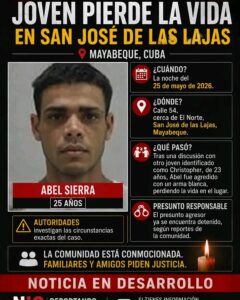 Joven pierde la vida tras violento incidente en San José de las Lajas, Mayabeque