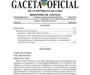 Cuba actualiza regulaciones sobre equipos de telecomunicaciones: nuevas normas del Mincom en 2026