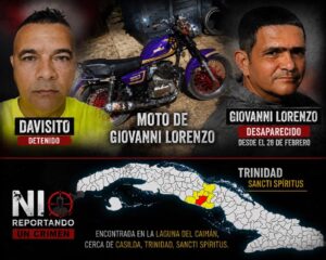 Aparece Presunta Motorina de Giovanni Rafael Lorenzo Álvarez en Trinidad, Sancti Spíritus