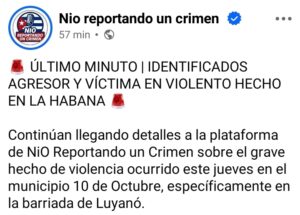 Investigan grave hecho de violencia ocurrido en la barriada de Luyanó