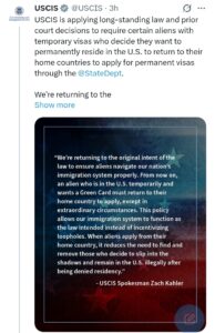 USCIS endurece reglas para inmigrantes que buscan la green card y advierte sobre nuevas causas de rechazo.