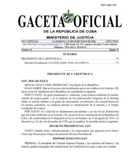 Gobierno cubano publica lista de los 2.010 presos indultados en abril y surgen cuestionamientos sobre presos políticos